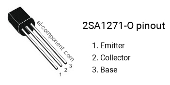 Pinout of the 2SA1271-O transistor, marking A1271-O