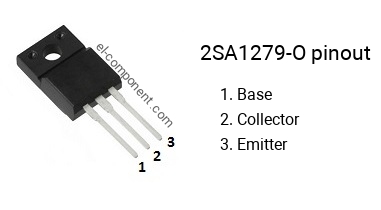 Pinout of the 2SA1279-O transistor, marking A1279-O