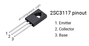 Pinbelegung des 2SC3117 , Kennzeichnung C3117