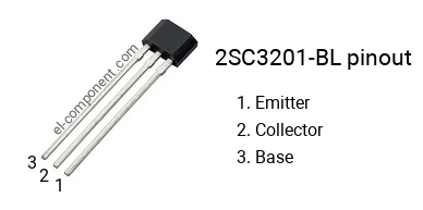 Pinbelegung des 2SC3201-BL , Kennzeichnung C3201-BL