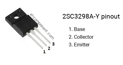 Pinout of the 2SC3298A-Y transistor, marking C3298A-Y