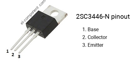 Pinbelegung des 2SC3446-N , Kennzeichnung C3446-N