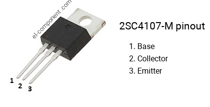 Pinbelegung des 2SC4107-M , Kennzeichnung C4107-M