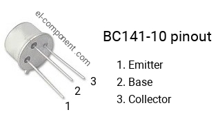 Diagrama de pines del BC141-10 