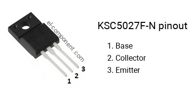 Pinout of the KSC5027F-N transistor