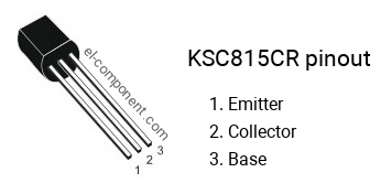 Diagrama de pines del KSC815CR 