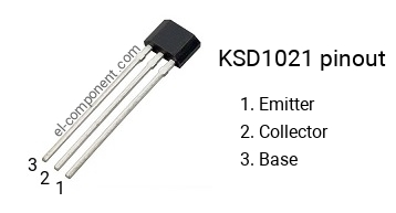 Diagrama de pines del KSD1021 