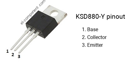 Pinbelegung des KSD880-Y 
