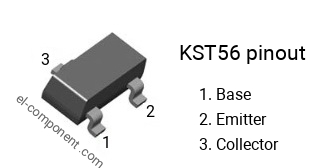 Pinbelegung des KST56 smd sot-23 