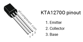 Diagrama de pines del KTA1270O 