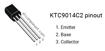 Diagrama de pines del KTC9014C2 