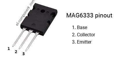 Pinout of the MAG6333 transistor