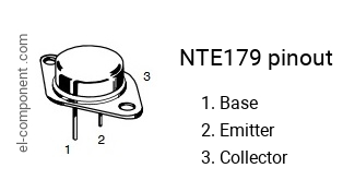 Diagrama de pines del NTE179 