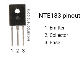 Diagrama de pines del NTE183 