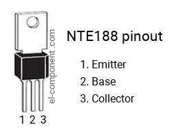 Diagrama de pines del NTE188 