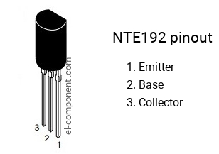 Diagrama de pines del NTE192 