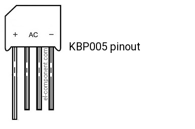 KBP005 pinout