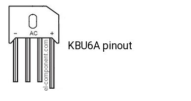 KBU6A pinout