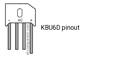 KBU6D pinout