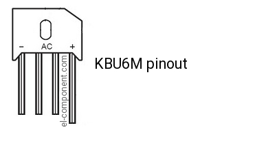 KBU6M pinout