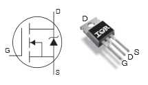 IRFBE20 pinout