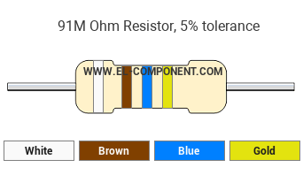 91M Ohm Resistor Color Code