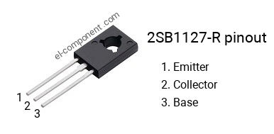 Pinbelegung des 2SB1127-R , Kennzeichnung B1127-R